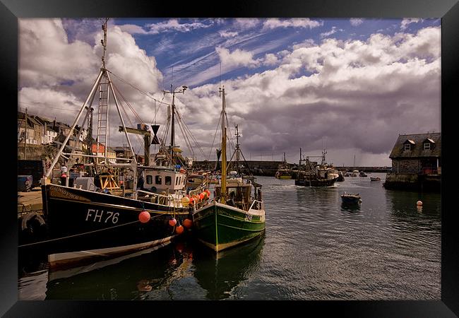 Mevagissey Harbour in Cornwall Framed Print by Jay Lethbridge
