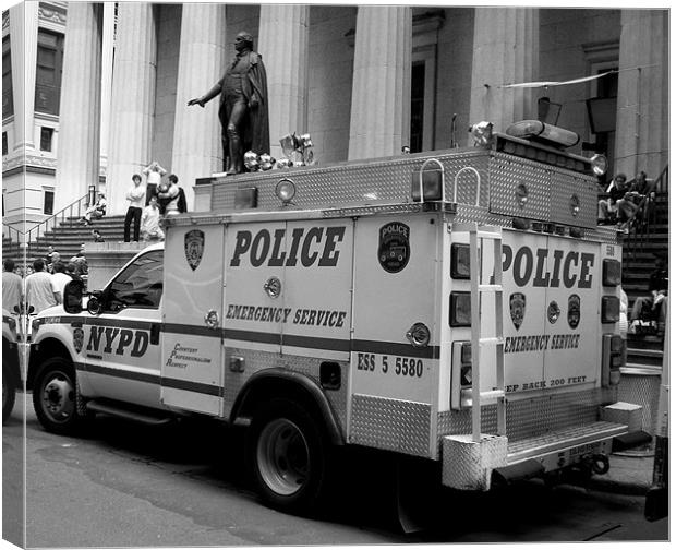 NYPD Canvas Print by Anthony Palmer-Greene