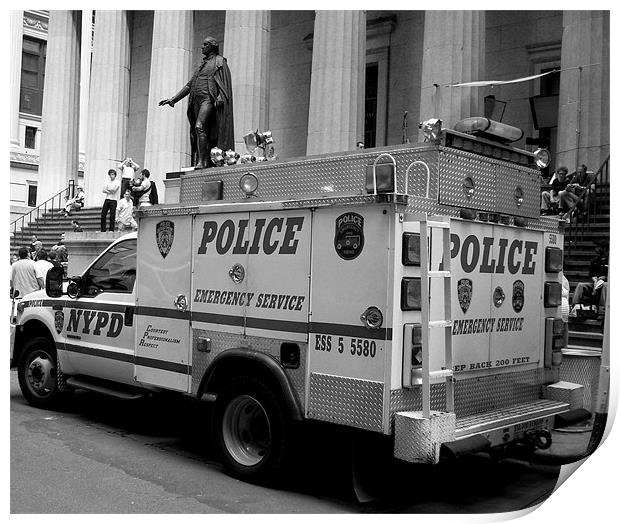 NYPD Print by Anthony Palmer-Greene