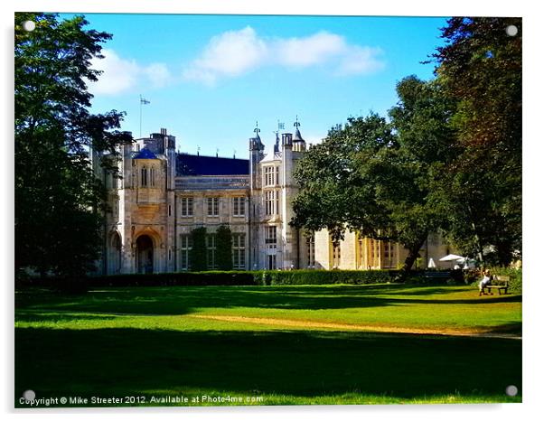 Highcliffe Castle Acrylic by Mike Streeter