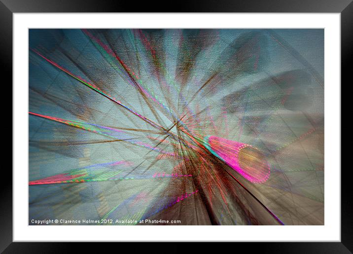 Ferris Wheel in Motion XII Framed Mounted Print by Clarence Holmes