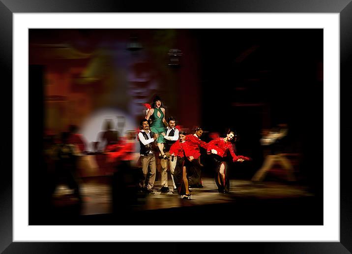 Live Stage Performance Framed Mounted Print by Arfabita  