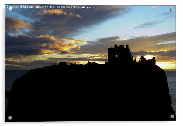 Dunnottar Castle at Sunrise Acrylic by Michael Moverley