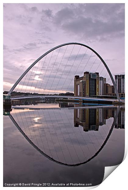 Gateshead Quays Reflection Print by David Pringle