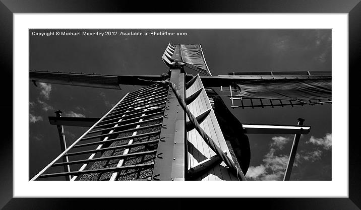 Abstract Windmill in Ermelo Framed Mounted Print by Michael Moverley