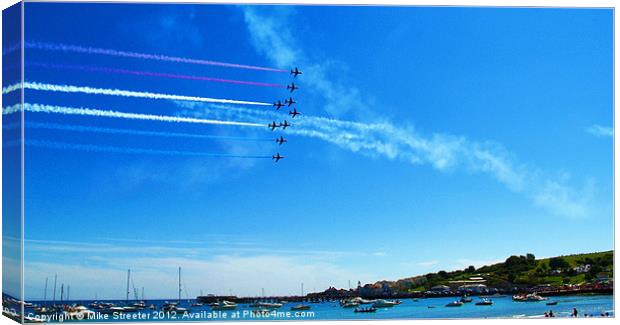 The Red Arrows Canvas Print by Mike Streeter