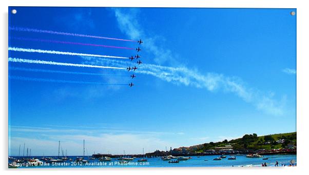 The Red Arrows Acrylic by Mike Streeter