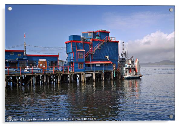 The Wharf, Tofino Acrylic by Louise Heusinkveld