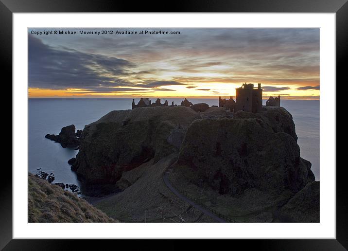 Dunnottar Castle Framed Mounted Print by Michael Moverley