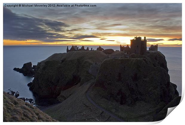 Dunnottar Castle Print by Michael Moverley