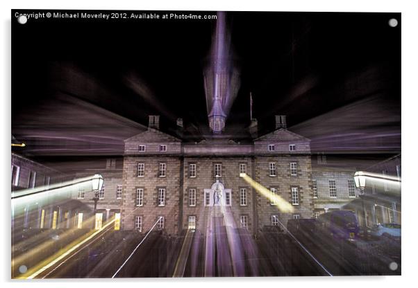 Zoom burst, Robert Gordons College Aberdeen Acrylic by Michael Moverley