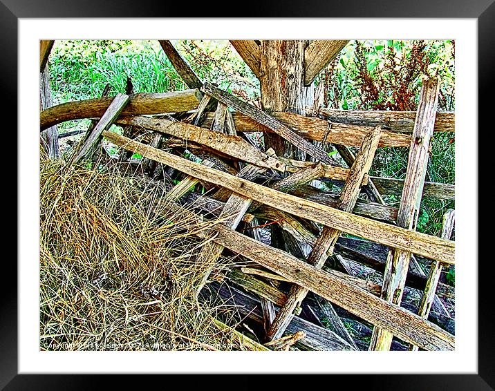 Hay Shed Framed Mounted Print by Mark Sellers