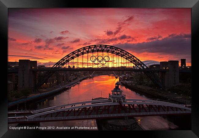 Tyne Bridge at Sunrise II Framed Print by David Pringle