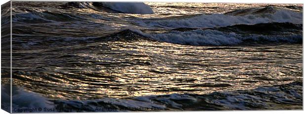 Surging Waters Canvas Print by Susan Medeiros