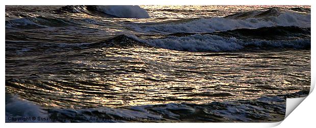 Surging Waters Print by Susan Medeiros