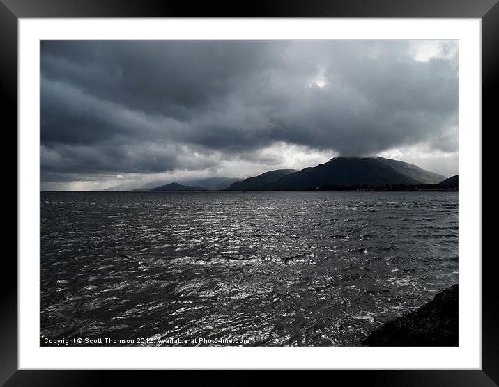Loch Linhie Framed Mounted Print by Scott Thomson