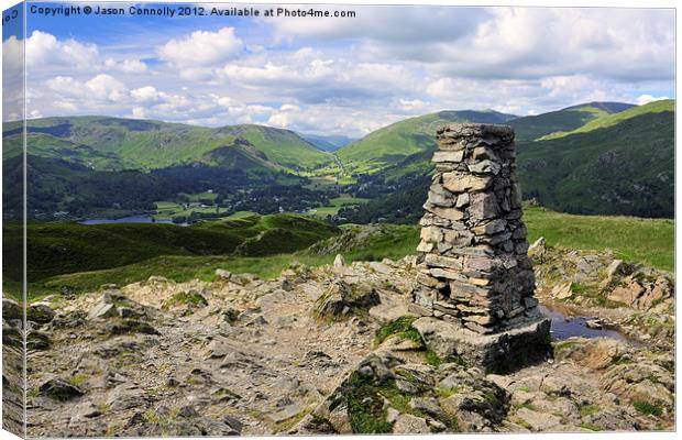 Views From Loughrigg Fell Canvas Print by Jason Connolly