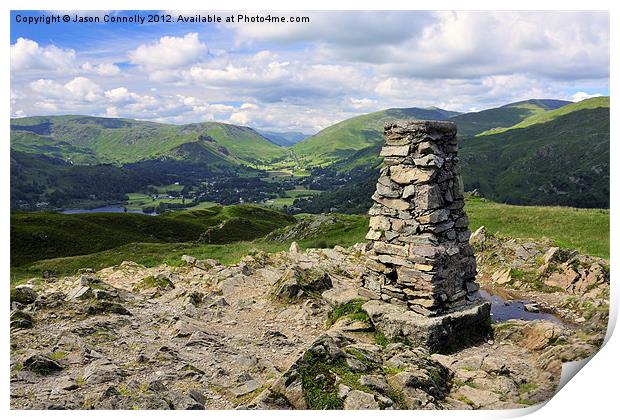 Views From Loughrigg Fell Print by Jason Connolly