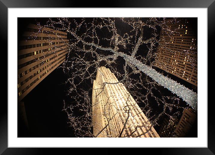 New York Rockefeller Centre Framed Mounted Print by Paul Hutchings 