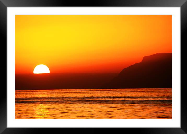 Omani sunset Framed Mounted Print by Paul Hutchings 