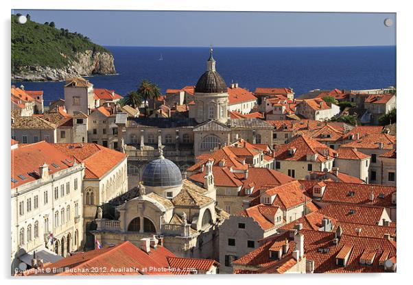 Dubrovnik History and Beauty Acrylic by Bill Buchan