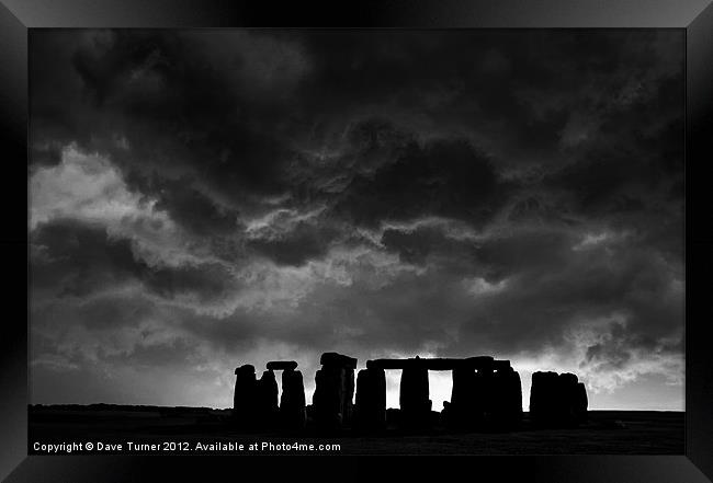 Stonehenge, Wiltshire Framed Print by Dave Turner