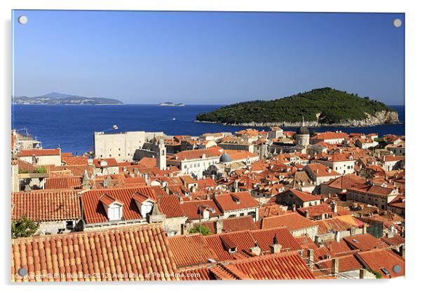 Dubrovnik Adriatic Pearl Acrylic by Bill Buchan