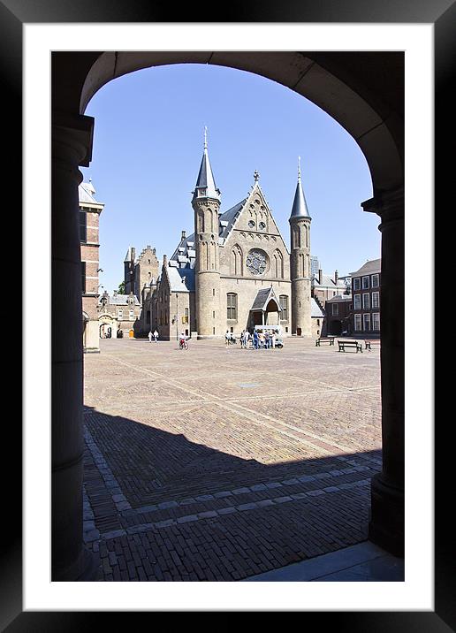 Knights Hall - Ridderzaal Framed Mounted Print by Ankor Light