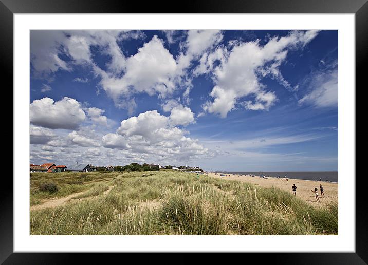 Southwold Beach Framed Mounted Print by Paul Macro