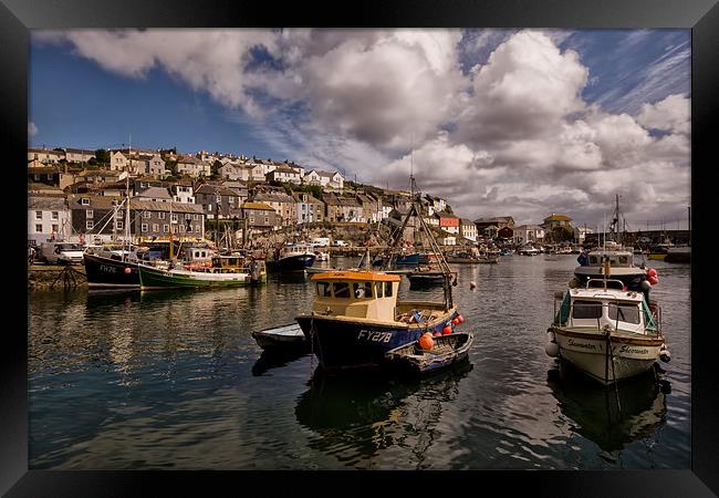 Mevagissey Fishing Harbour in Cornwall Framed Print by Jay Lethbridge
