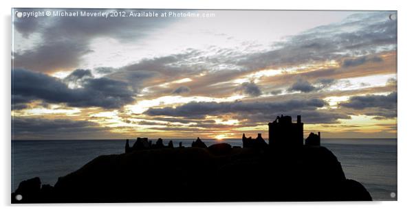 Dunnottar Castle at Sunrise Acrylic by Michael Moverley
