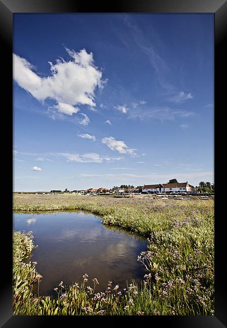 Burham Overy Staithe Boathouse Framed Print by Paul Macro