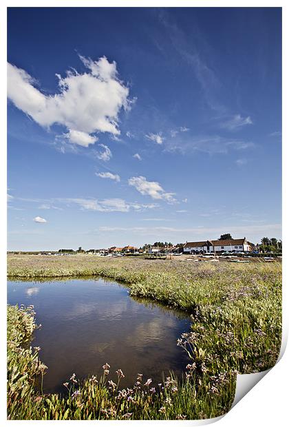 Burham Overy Staithe Boathouse Print by Paul Macro