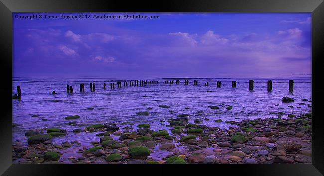 The Sea Defence Framed Print by Trevor Kersley RIP