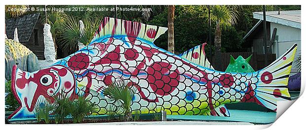 Supersized Fish Print by Susan Medeiros