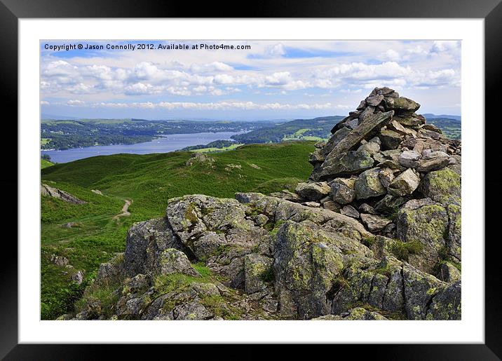 Windermere Views Framed Mounted Print by Jason Connolly