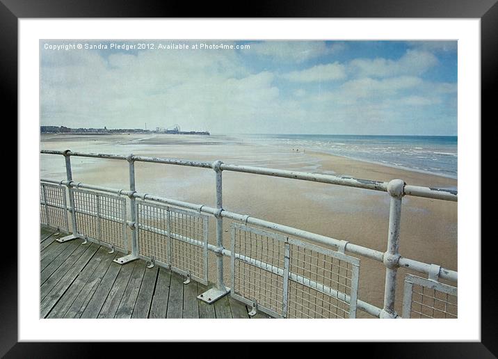 The End Of The Pier Framed Mounted Print by Sandra Pledger