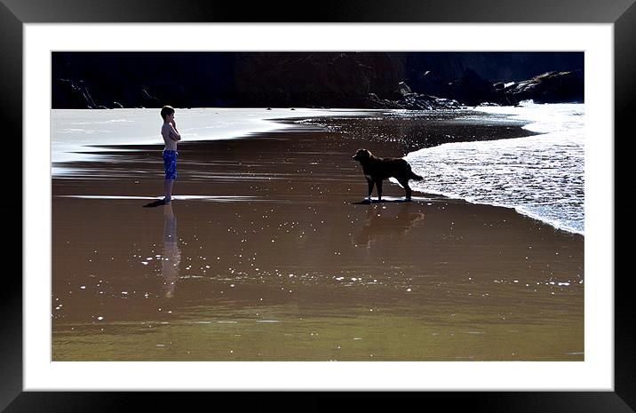 Looking out... Framed Mounted Print by barbara walsh