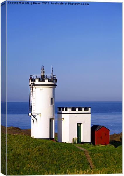 Elie Ness Lighthouse, Fife Canvas Print by Craig Brown