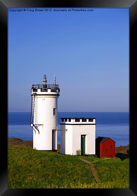 Elie Ness Lighthouse, Fife Framed Print by Craig Brown