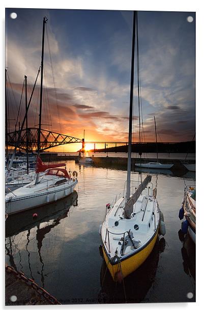 South Queensferry Harbour Acrylic by Keith Thorburn EFIAP/b