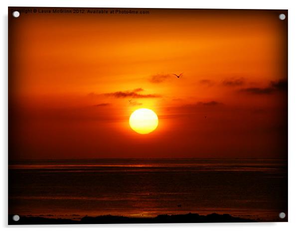 Sunrise at the Harbour Acrylic by Laura McGlinn Photog