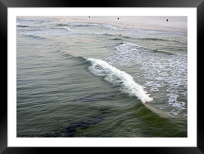 Surf and Sand Framed Mounted Print by Susan Medeiros