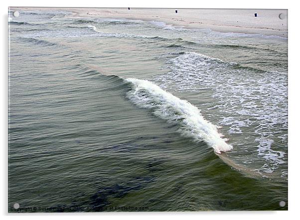 Surf and Sand Acrylic by Susan Medeiros