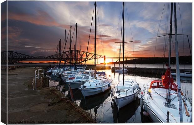 South Queensferry Harbour Canvas Print by Keith Thorburn EFIAP/b