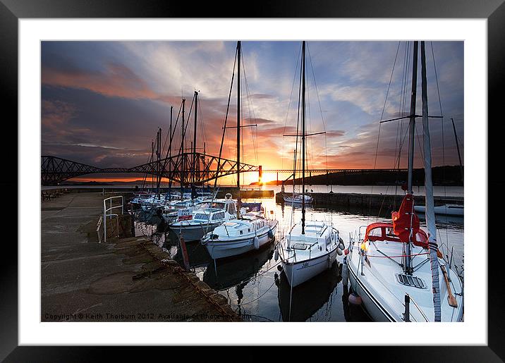South Queensferry Harbour Framed Mounted Print by Keith Thorburn EFIAP/b