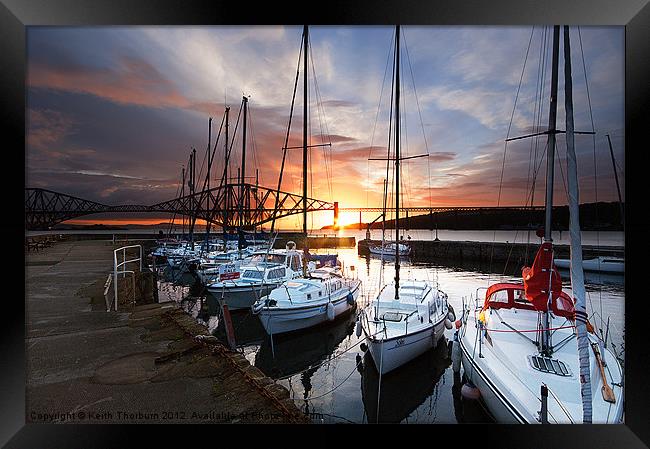 South Queensferry Harbour Framed Print by Keith Thorburn EFIAP/b