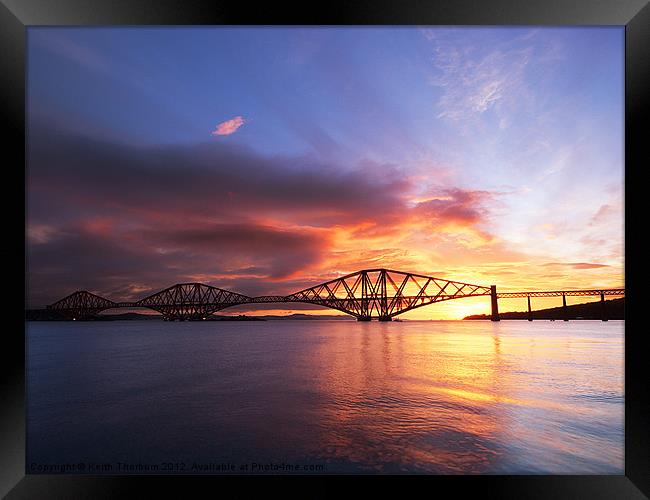 Forth Rail Bridge Sunrise Framed Print by Keith Thorburn EFIAP/b