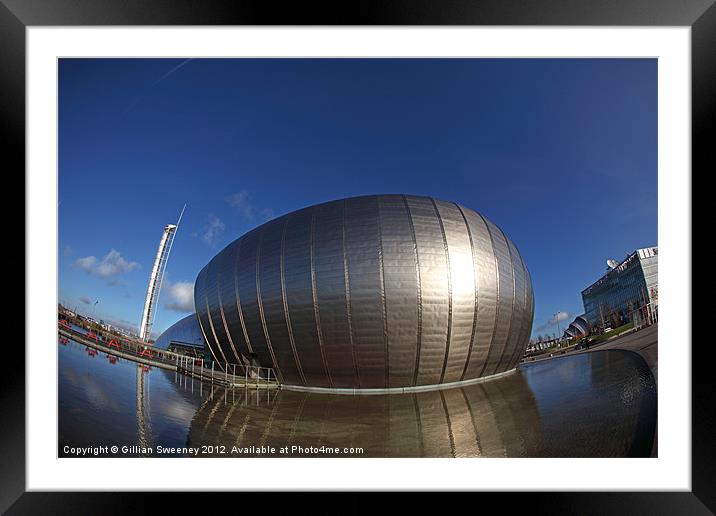 Glasgow Science Centre Framed Mounted Print by Gillian Sweeney