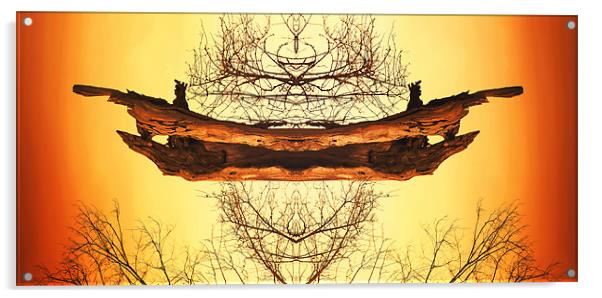 Tree Man Acrylic by Andrew Bailey